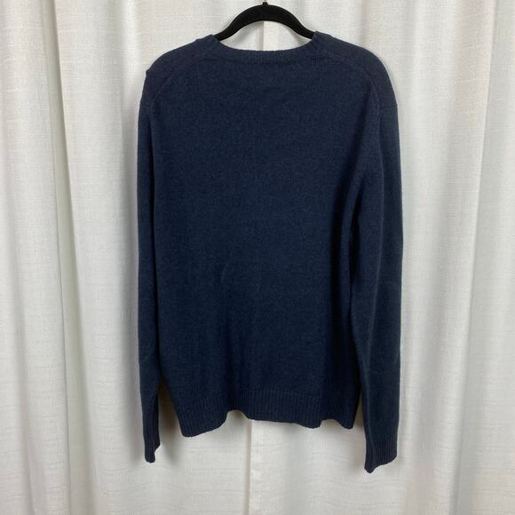 Banana Republic Dark Blue Angora Cashmere Blend Long Sleeve Sweater Sz.L - Picture 6 of 9